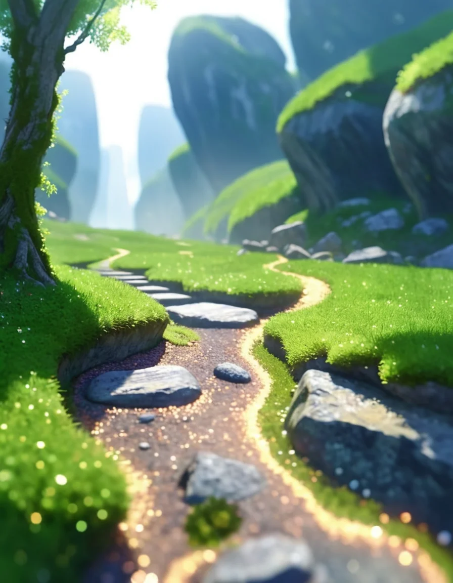 ral-granlum, concept art, elegant, ("In the dance of sunlight and shadow, the world transforms, revealing hidden dimensions of beauty and depth.":1.3) , it is Insensitive, grass and Vine background, city street with Mossy rock, Foggy conditions, Sad, sci-fi, cute, <lora:ral-granlum-sdxl:0.8>, intricate artistic color, dynamic dramatic beautiful full taking, dynamic dramatic composition, epic, perfect composition, magnificent