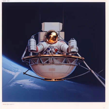 score_9, score_8_up, score_7_up, score_6_up, score_5_up, score_4_up, Gold_Visor, life_support_unit, Skylab_Suit, DVD still from 1981 dark fantasy sci-fi film "Skylab", Astronaut enters the Skylab space station, Apollo, 1981, helmet, space, spacesuit, astronaut, faceless