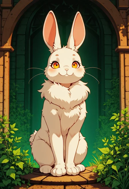 masterpiece, best quality, score_9, score_8_up, score_7_up, score_6_up, Rabbit winab, vibrant colors, high contrast, smooth & soft gradients, stylized realism, cartoon-like details, dreamy, warm colors