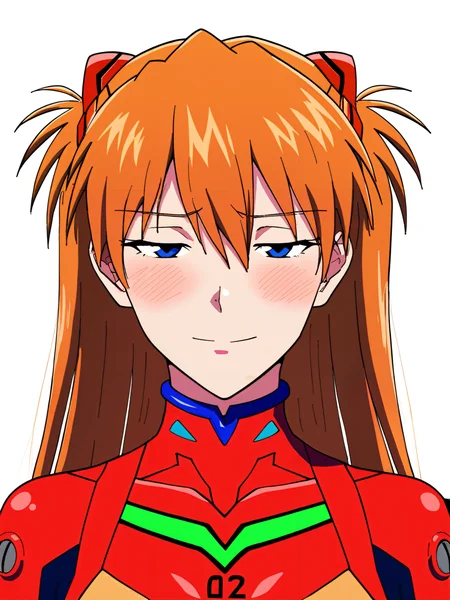 score_9,score_8_up,score_7_up,score_6_up,source_anime,
asuka langley,from Neon Genesis EVANGELION,bodysuit, pilot suit, plugsuit, red bodysuit,small eyes,
upper body,1girl,solo,Eyes Highlight,looking at viewer,worried,Concerned,mouth smile,blush:0.5,
<lora:jitome_for_pony:0.8>jitome,hosome,half closed eyes, squinted eyes, narrowed eyes, narrow gaze,Straight gaze,
white background, void background,
masterpiece,high quality,high resolution,high detail,
illustration,digital painting,anime,
<lora:MeMaXL_V3:0.6>
