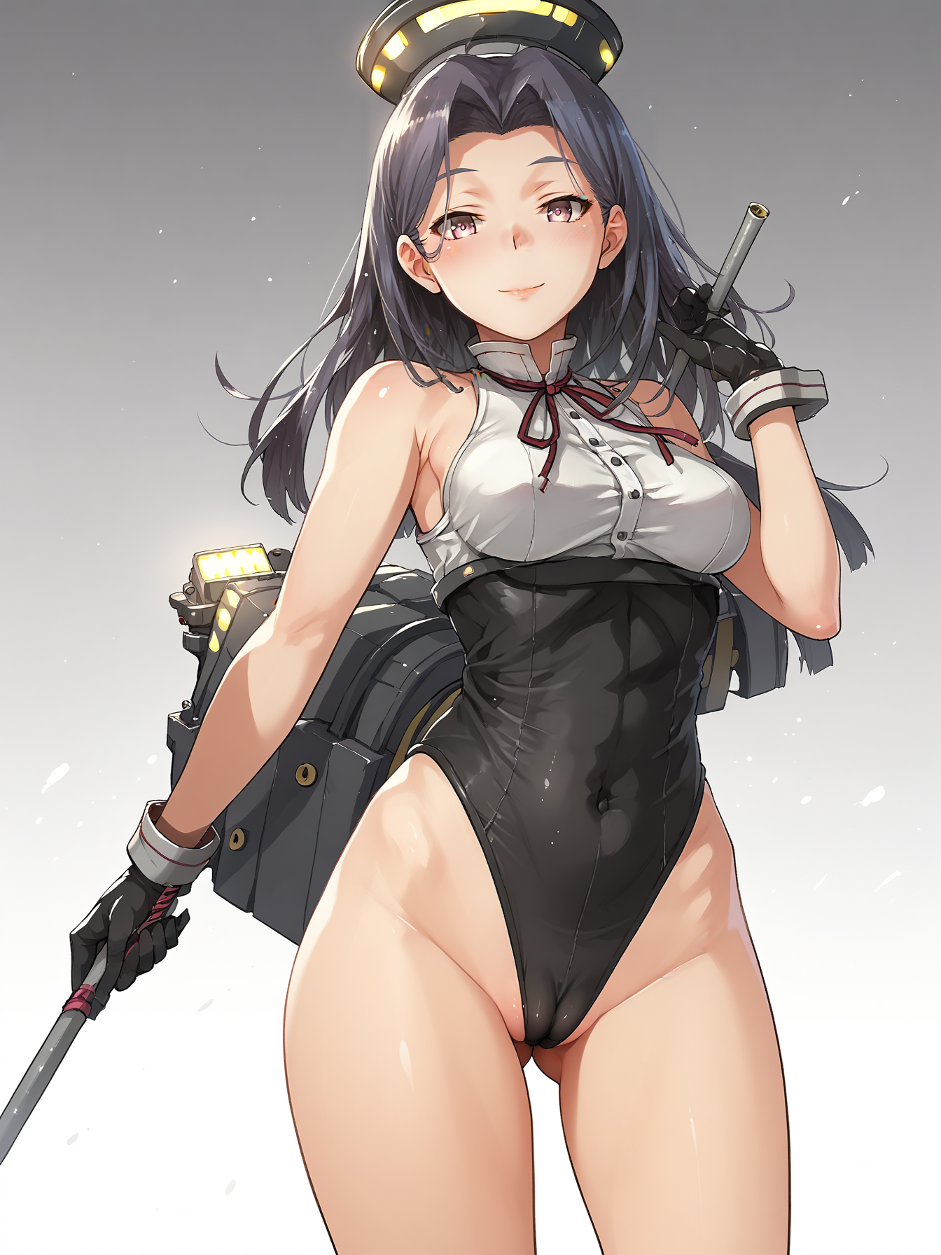 (score 9 up, score 8 up, highest score, highest quality),
 <lora:Tatsuta_kancolle_Character_PonyXL:1> tatsuta (kancolle), 1girl, leotard, looking at viewer, cameltoe, standing,
