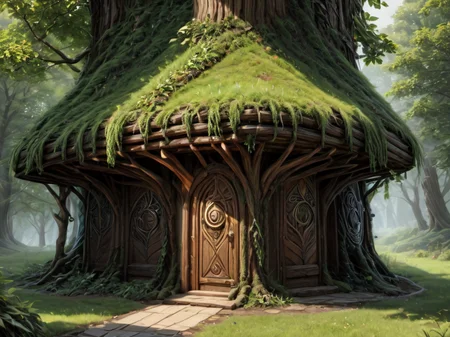 druidic building <lora:LoromXL_Druidic_Naturalism_v1:1.2>