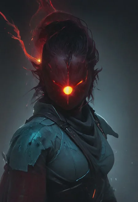 photorealistic, cells, amazing quality, masterpiece, best quality, hyper detailed, ultra detailed, UHD, perfect anatomy, portrait, dof, hyper-realism, majestic, awesome, dim light, low light, dramatic light, partially covered in shadow, inspiring, Create a close-up image of a cyberpunk assassin with translucent blue and turqoise-puple burning-head, wearing a white linen hanfu with a high collar. glowing eye, wielding a giant translucent vibrant dark-red sword, His long, disheveled long translucent ethereal hair blows in the wind. The face grins directly at the camera with a menacingly evil expression, amidst a blood sci-fi battlefield, explosions in the background, cinematic composition, soft shadows, very detailed, hd, RAW photograph, masterpiece, top quality, best quality, official art,highest detailed, atmospheric lighting, cinematic composition, complex multiple subjects, 4k HDR, vibrant, highly detailed, Leica Q2 with Summilux 35mm f/1.2 ASPH, Ultra High Resolution, wallpaper, 8K, detailxl, Rich texture details, hyper detailed, simple background, epic composition, high quality , (8k, RAW photo, highest quality), hyperrealistic,
