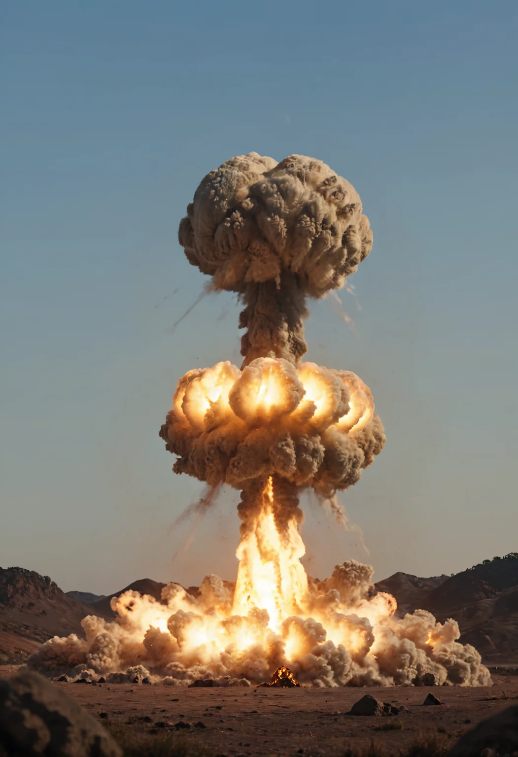 score_9_up, score_8_up, masterpiece, realistic, 8k, shallow depth of field, cinematic,((nuclear explosion in the background:1.6)), explosion, ((nuxxx, n6cl3ar 3xpl0s10n, nuclear explosion cloud)). <lora:nuclear_explosion_XL_LoRA_0.2-000002:0.8>. 1girl, massive breasts, seductive