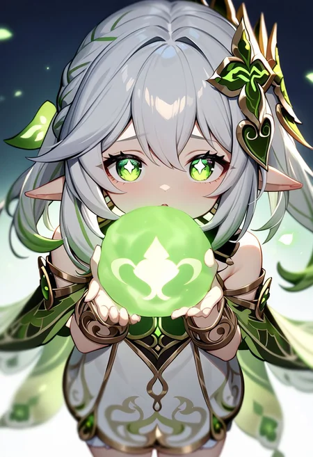Nahida /(Genshin impact)/,solo, glowing eyes, parted lips, masterpiece, best quality, very aesthetic, absurdres