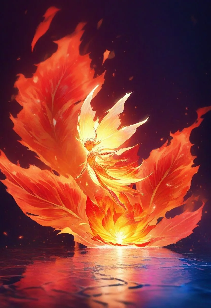 official art, unity 8k wallpaper, ultra detailed, beautiful and aesthetic, masterpiece, best quality,
firemode, in ice field, white snowy background,
A stunningly vibrant close-up of a flower with fire petal. Against this serene backdrop, a tiny, iridescent plant fairy is about to perch delicately on the edge of the petal. tiny water element, tiny wind element,
