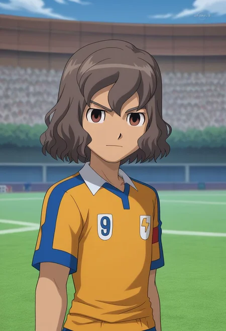 score_9, score_8_up, source_anime, highly detailed, 1boy, solo, male_focus, slender, skinny,
riccardo, 1boy, male focus, sportswear, soccer uniform, raimon soccer uniform, brown hair, raimon, brown eyes, solo,
outdoor,