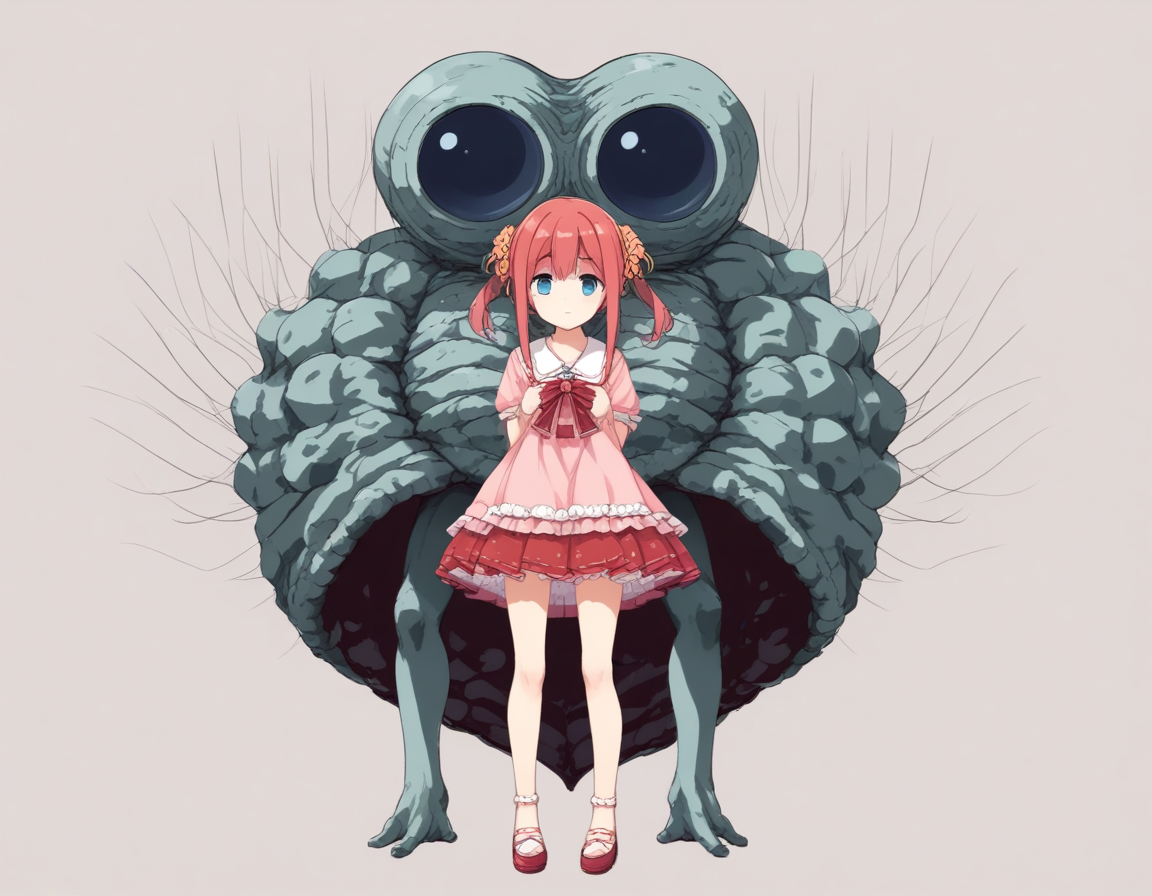 <lora:luxcius_XL_pony_bf_v1:1>luxcius,monster, 1girl, 1boy,, BREAK score_9, score_8_up, score_7_up, BREAK source_anime, rating_explicit, best quality, masterpiece, uncensored,<lora:sdxl_lightning_4step_lora:1>(clear eyes:1.2),clear art,zPDXLpg