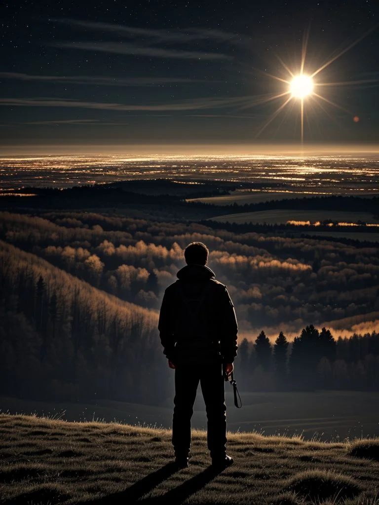 <lora:LCM_LoRA_Weights_SD15:1>
Climbing up on Solsbury Hill
I could see the city light
Wind was blowing, time stood still
Eagle flew out of the night
He was something to observe
Came in close, I heard a voice
Standing, stretching every nerve
I had to listen, had no choice
I did not believe the information
Just had to trust imagination
My heart going "Boom-boom-boom"
"Son, " he said
"Grab your things, I've come to take you home"