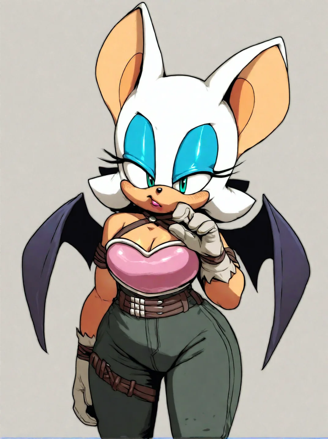 <lora:Argento_V2_Style_PonyXL_r2:0.8> by sonicboom53, argento, score_9, score_8_up, score_7_up, score_6_up, score_5_up, score_4_up, source_furry, source_cartoon, rating_safe, clothed, clothing, at a war memorial, Rouge the Bat, sonic the hedgehog \(series\)