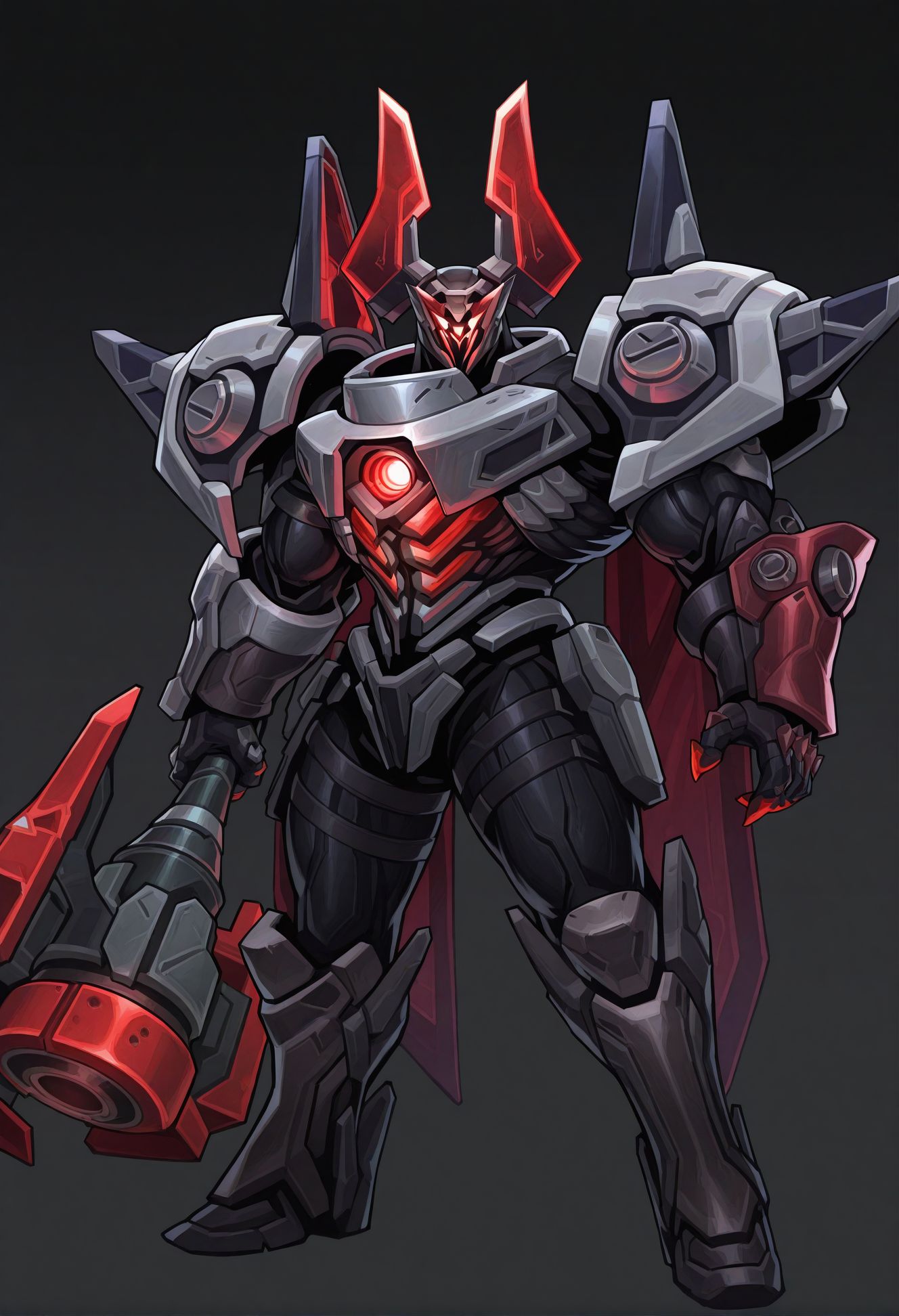 bara,white background,simple background,
solo,mecha,mecha cape,holding project-hammer,glowing,
project-mordekaiser,
very awa,masterpiece,best quality,absurdres,newest,perfect quality,detailed background,intricate details,
