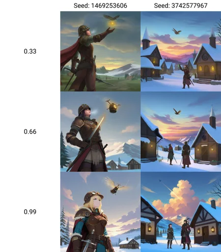 <lora:GoodOldTimes:0.33>, cinematic, skyrim themed, a warrior wearing leather armor and horned helmet, 2 swords in hand, looking up at the sky, a dark demonic dragon is flying in the air in circles, snow peaked mountains in background, small village, very detailed, masterpiece, adventurous, cloudy sky,, masterpiece, best quality, very awa, highres, absurdres, (fantasy, medieval, magic, steampunk, magicpunk)