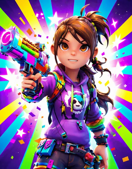 Fortnite Art Style, <lora:xlcarolism:1> , <lora:fhanddetailxl:1>, <lora:hand 5.5:1.5> , <lora:add-detail-xl:1.5>, , 3D cartoon, colorful, Fortnite Art Style