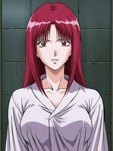 1girl, source_anime, score_9, <lora:zPDXL3:0.45> <lora:Pony_DetailV2.0:0.5> asymmetrical
yoenhimalt <lora:Yoenhime:0.85>, red hair, red eyes