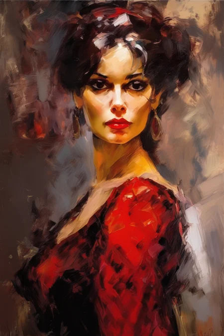 <lora:Andrew Atroshenko Style:1>Andrew Atroshenko Style - portrait of woman looking at the camera