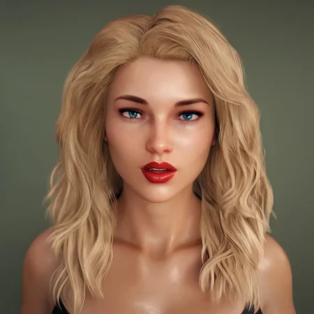 easynegative, masterpiece,best quality, highly detailed, score_9, score_8_up, score_7_up, score_6_up,
1 girl, solo, Lauren, blue eyes, blonde hair, beautiful girl, shiny look. looking directly at viewer.
seductive face. green background. Facing viewer. All hair in view
