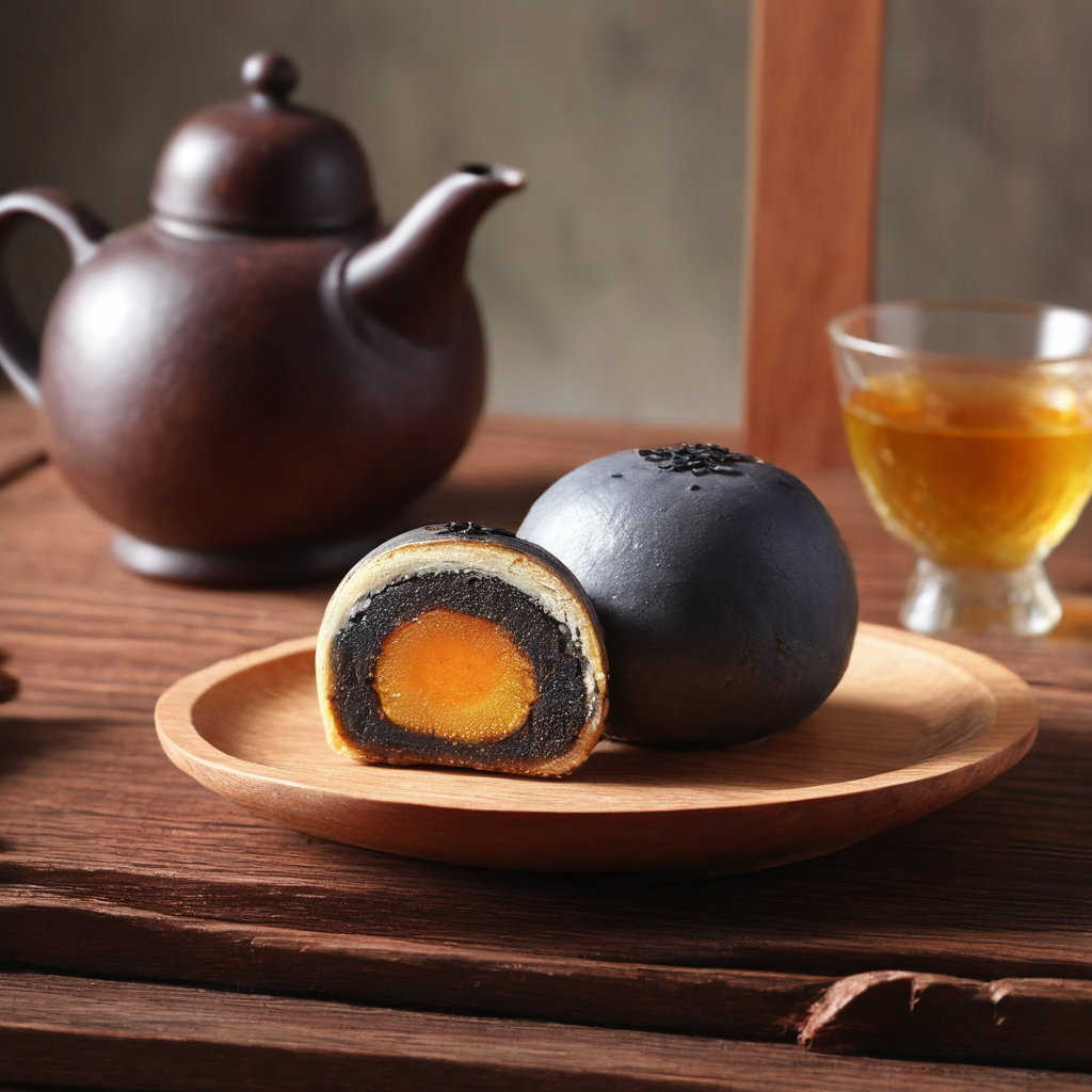 A photorealistic image of a beautifully crafted tea cake elegantly placed on an antique wooden table. The tea cake should look fresh and inviting, perhaps with intricate patterns or designs on its surface. The antique table should have intricate carvings or details that signify its age and value, perhaps made of rich, dark wood. The setting should be cozy and inviting, possibly with vintage or antique elements in the background like old books, a vintage lamp, or fine china. The lighting should be soft and warm, casting gentle shadows that highlight the texture of the tea cake and the intricate details of the antique table. The overall atmosphere should evoke a sense of nostalgia and luxury., <lora:eggcake:0.75>