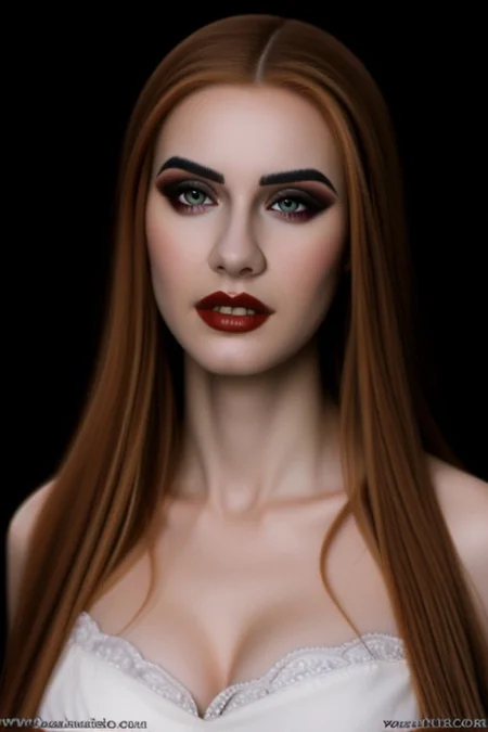 Romanian vampire girl, 23 years old, (beautiful:1.75), (very pale skin:1.35), (gothic makeup:0.99), (Red Lipstick:1), (anime:0.35), (oval face:0.25), (attractive), (elegant1.5), (night), (front view:1.25), (elegant), 10 minutes before the world will end, hyper-realistic, ultra-detailed, insanely detailed, 4k, realistic 8k, shot on portra 400, (back light), (anime:0.05), (style of Leonardo da Vinci:1.0), (masterpiece), (style of Sandro Botticelli:1)