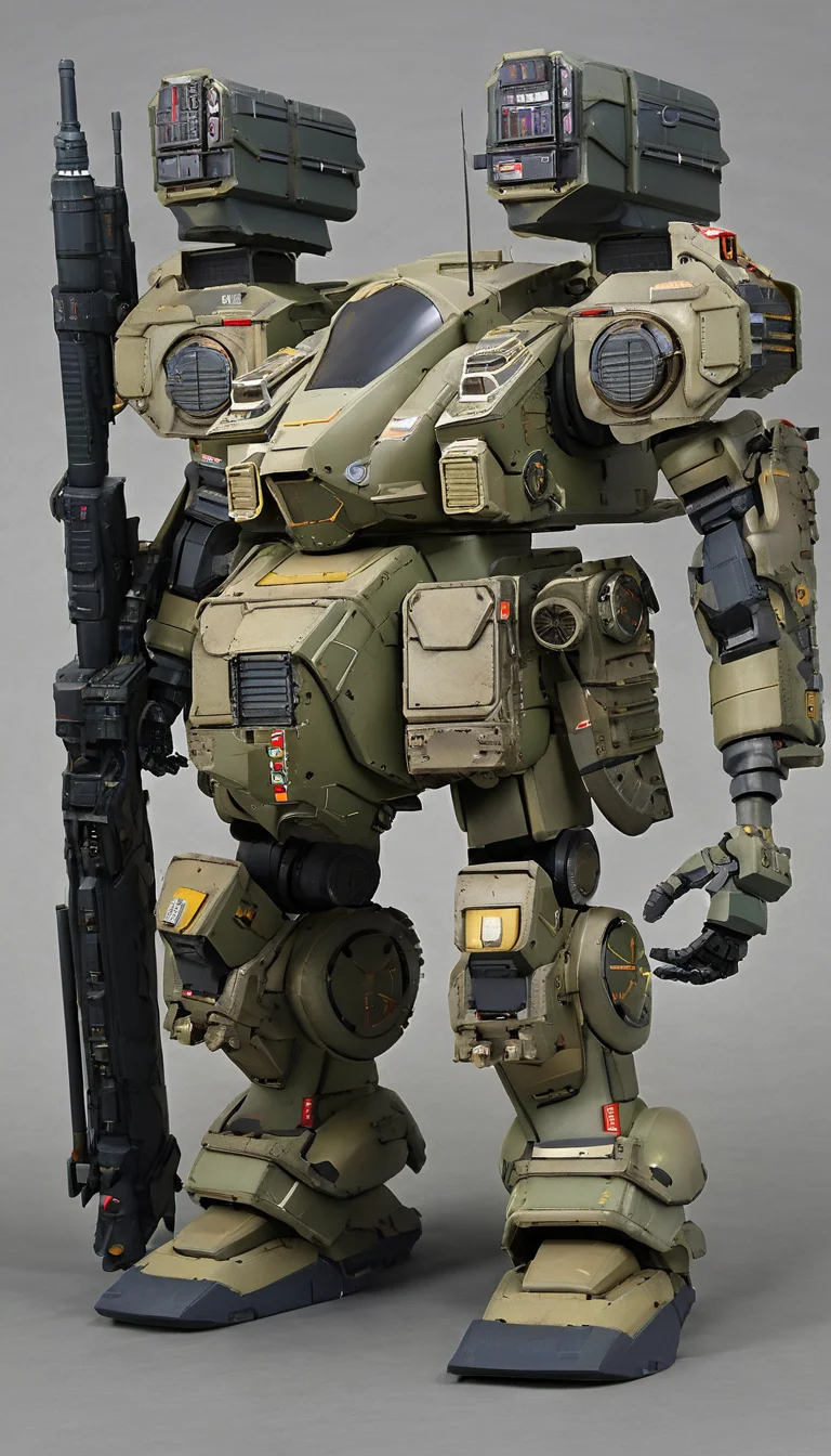 professional 3d model of (MRS:1.5),mecha,robot,(military, design armour:1.2),(science fiction:1),(a heavy mech:1.6),(hawken:1.6),(very biggest size mecha:1.6),glowing eyes,(full body:1.2),mechanical parts,robot joints,(holding huge weapon:1.5),(huge mechanical shield:1.2),best quality,masterpiece,highly detailed,ultra-detailed,(huge mechanical weapon:1.3),(detailed weapon:1.2),(huge mechanical gun:1.2),<lora:srdxl_v2_7_5a7:0.8>,, octane render, highly detailed, volumetric, dramatic lighting