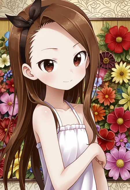 detailed background, shiny skin, posing, rating safe,
<lora:yamamoto.pony:1>,
yamamoto,
iori, top less,