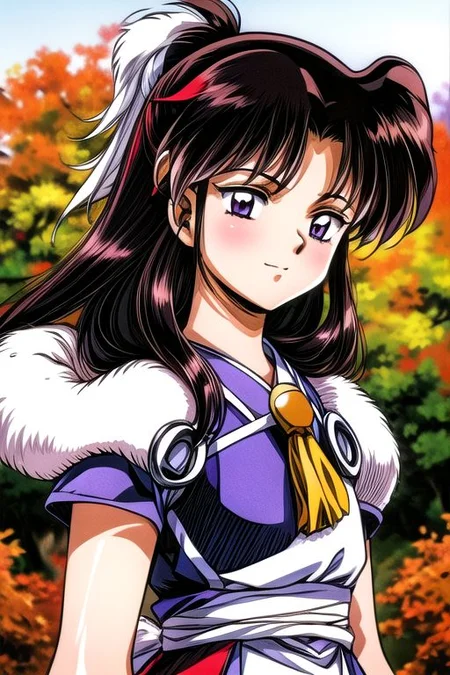 best quality 1girl Setsun4 solo long hair, (night time) forest background black hair very long hair purple eyes multicolored hair armor, small, (fur trim) (medium body),<lora:EMS-179-EMS:0.800000>,<lora:EMS-293862-EMS:0.800000> bow, hair_bow, hair_tubes, red_bow, brown_hair, long_hair, bangs, ascot, frilled_bow, yellow_ascot, blush, smile, hair_between_eyes, athletic, armor, miko, Smiling, happy, dragoon helmet, (helmet)