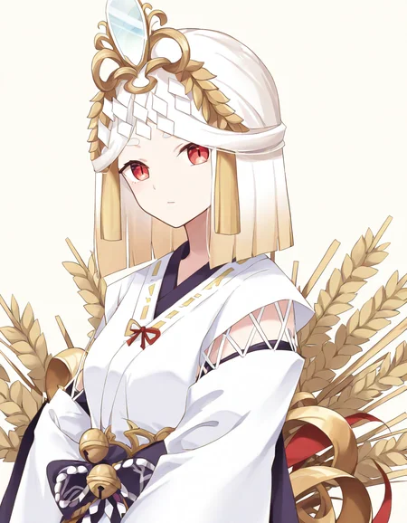 yuzuanjin,1girl,solo,looking at viewer,simple background,white background,<lora:yuzuanjinC-000008:1>,red eyes,<lora:ririka:1>,upper body,, masterpiece, best quality, very aesthetic, absurdres,newest, incredibly absurdres,