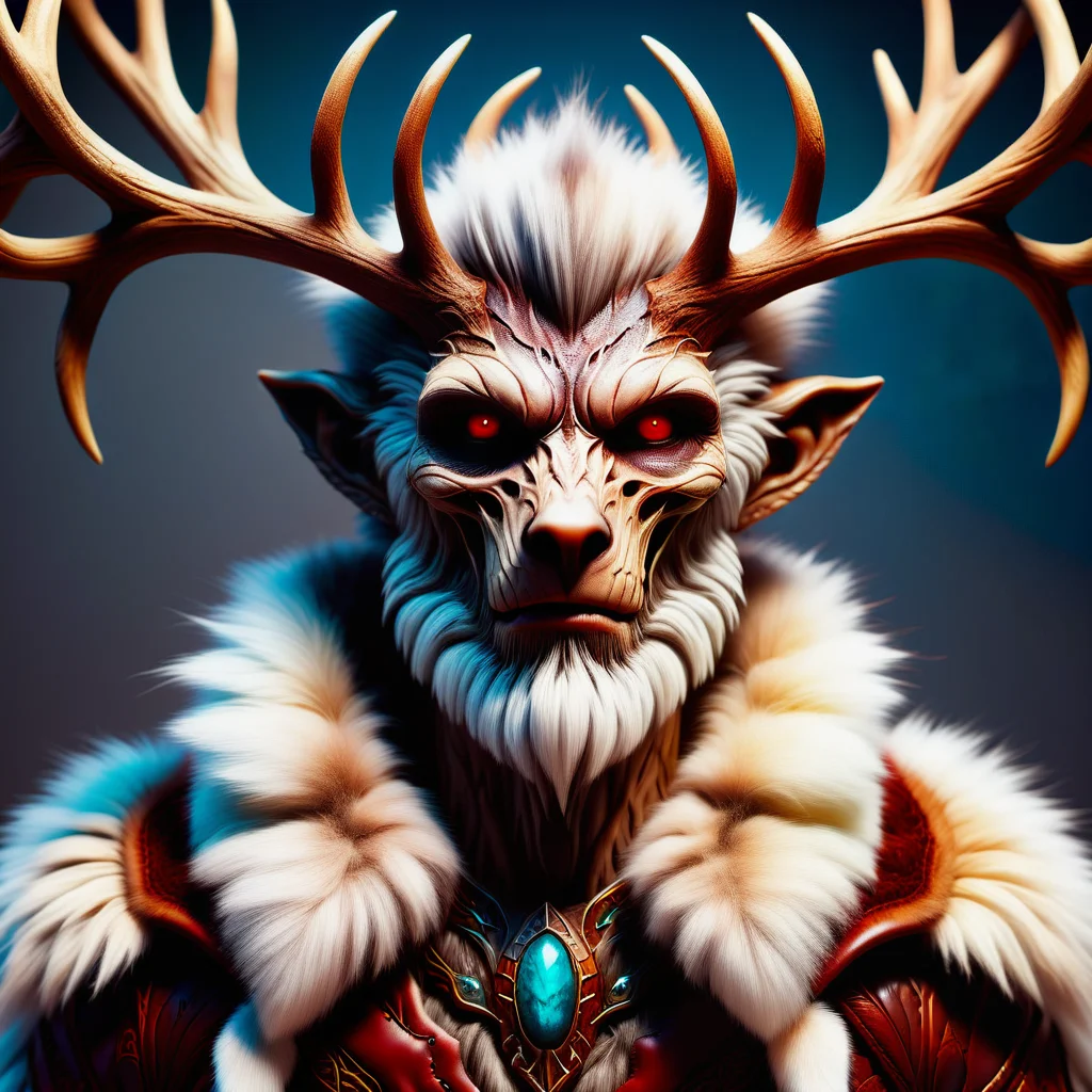hyper detailed masterpiece, dynamic, awesome quality, DonMR31nd33rXL leather, fur, wendigo, cannibalistic supernatural being, human-like yeti, gaunt, emaciated, desiccated skin stretched over bones, ash gray complexion, eyes sunken deep, tattered and bloody lips, unclean suppurations of the flesh, strange eerie odor, decay, decomposition <lora:DonMR31nd33rXL-000008:1>