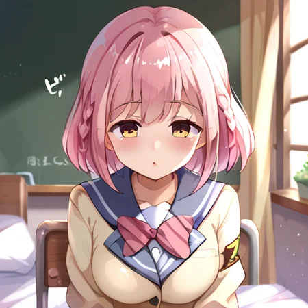score_9,score_8_up,score_7_up BREAK source_anime,break,
<lora:Hoshizaki_Akari:1>,school uniform,hoshizaki_akari,pink hair,