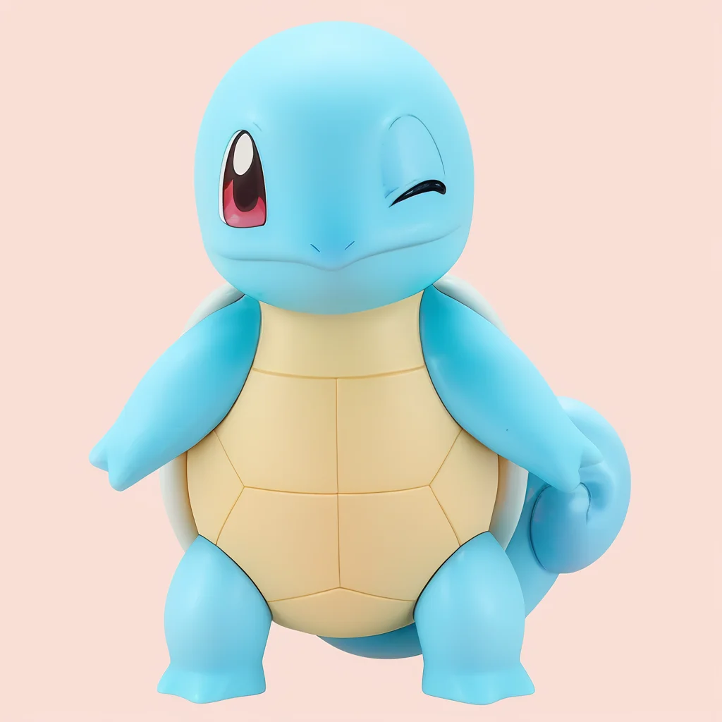 (score_9:0.9),score_8_up,score_7_up,anime style,rating_safe,(zPDXL),<lora:Squirtle ponyXL v3:1>,full body,transparent background,solo,squirtle0007,standing,closed mouth,looking at viewer,squirtle0007,one eye closed,