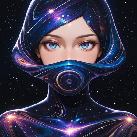 masterpiece, best quality, amazing quality, very aesthetic,
1girl, solo, wearing clothing:(swirl,optical,bright,cosmic clothes),portrait,
, <lora:textural_art-6-illus:0.8>,