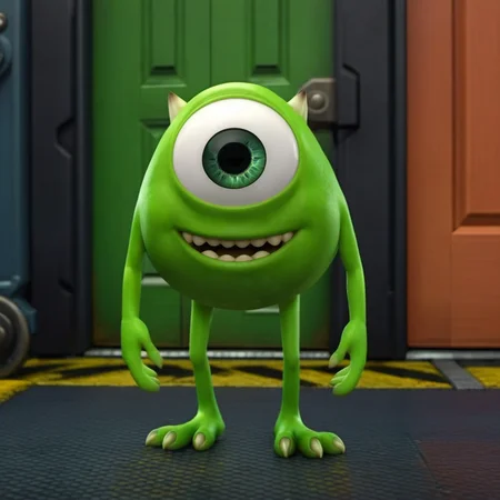 BobRazowski1024, a short green creature ((with one eye)), scary, factory, doors, detailed eyes, highly detailed , photography, ultra sharp, film, bokeh, professional, 4k, highly detailed   <lora:add-detail-xl:1.5>  <lora:BobRazowski1024:0.8>