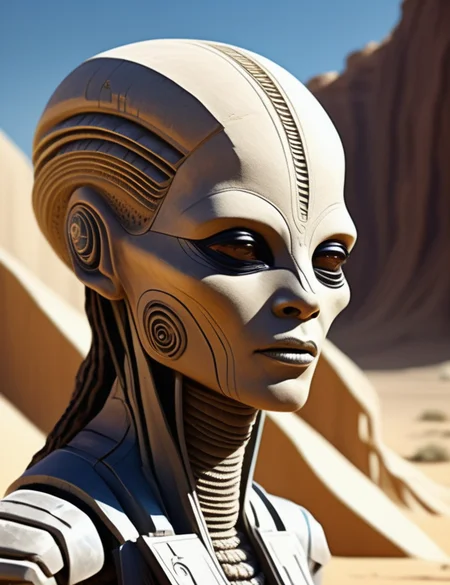 (masterpiece:1.2), ((digital art,realistic)), (hyper detailed),DonMS4ndW0rldXL, made of sand or sandstone, desert people, scifi,<lora:DonMS4ndW0rldXL-000008:0.8>