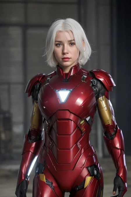 (((Suit design generate))), (masterpiece:1.2), (best quality:1.2), cinematic lighting, full hot body model, (((lighting nipples))), (iron heart suit), (iron man helmet), (blue metal suit), (red lace lingerie), pretty face, best quality, 8k resolution, belly muscle, big boobs, open chest, chest electric arc furnace, fire, skin texture, (((white hair))), (Lightting-shadow), focus on face, fired movie background, (((high quality machine detail))), (((((very good result))))), (((fighting action))), half-naked,