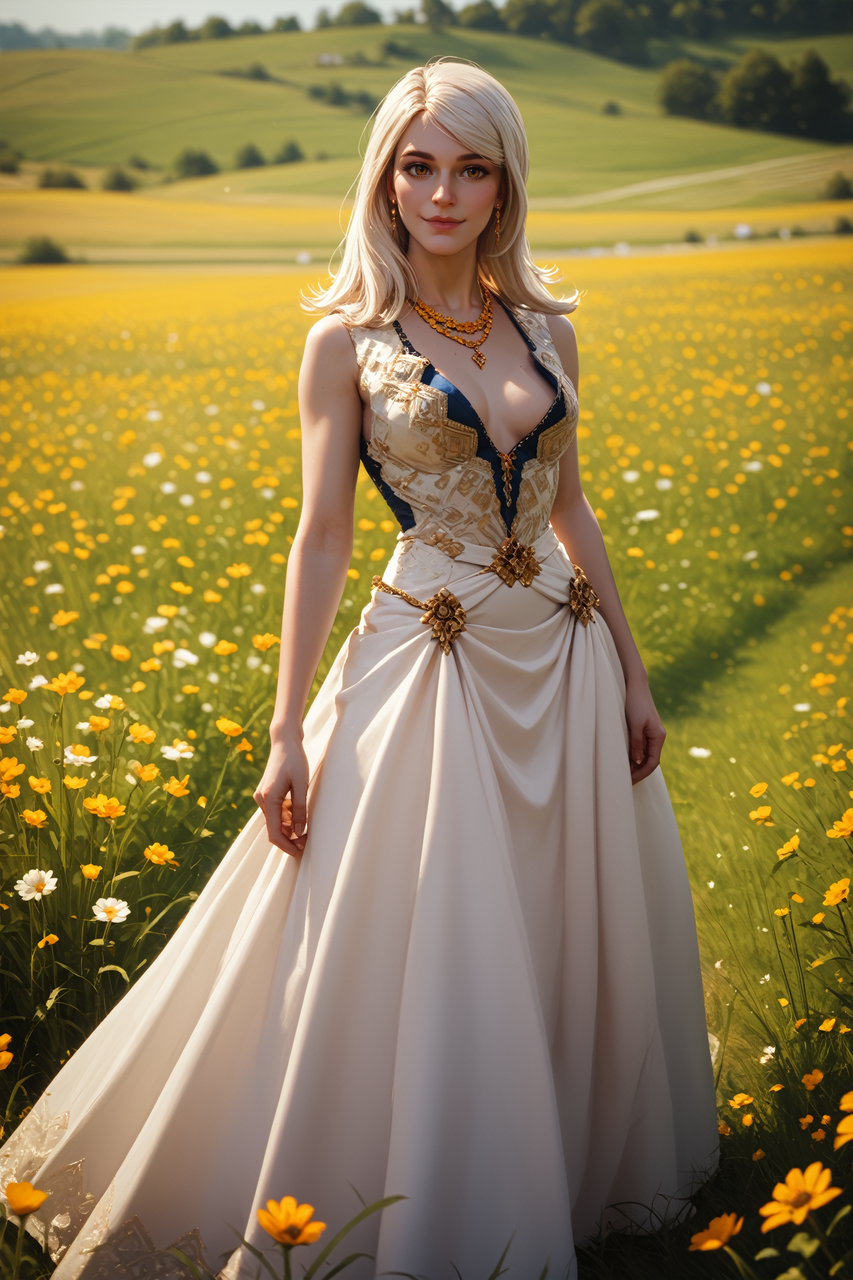 score_9, score_8_up, score_7_up,
<lora:W3Keira:0.9>
W3Keira, 1girl, long hair, white hair, hazel eyes, in a field of tulips, golden hour, elegant dress, smiling