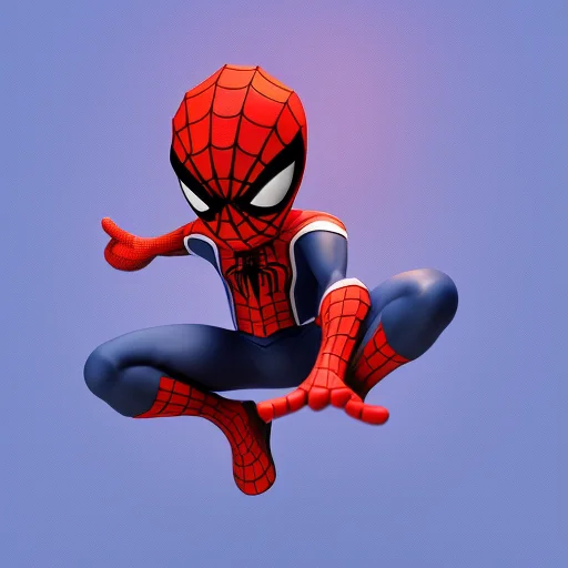 Chibi spiderman, high redolution, 3D rendering, octane rendering, modern Disney style