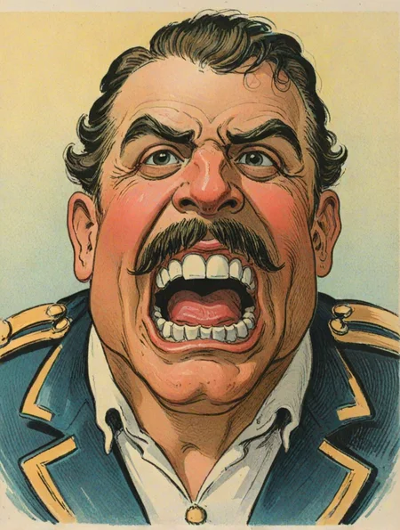 Vintage illustration of "Captain Underbite"
, <lora:Wizards_Vintage_Golden_Age_Illustrations:1>