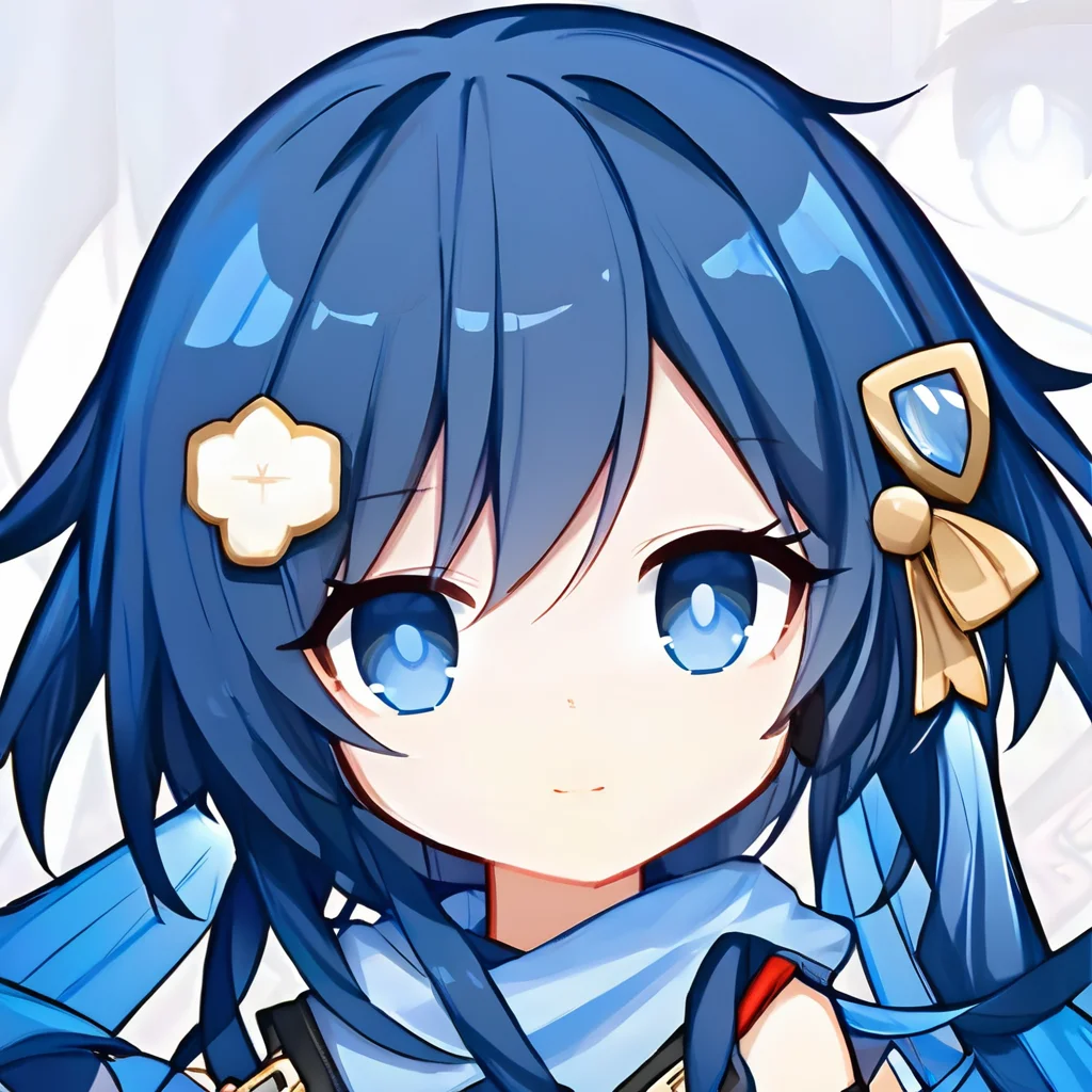 a cute girl,simple background,blue hair,
chibi avatar,<lora:chibi_avatar:1>,