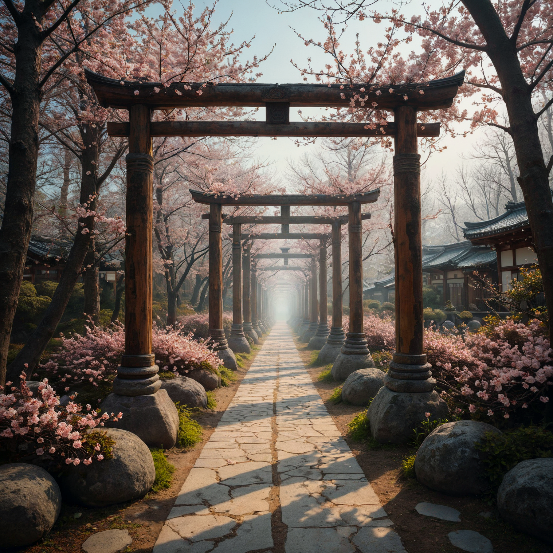 Fantasy style. Fantasy dreamlike art.

Japanese arbors, cherry blossom, quaint.

<lora:Endless01_CE_XL_200-OT:0.6> endlsCE_style