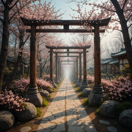 Fantasy style. Fantasy dreamlike art.
Japanese arbors, cherry blossom, quaint.
<lora:Endless01_CE_XL_200-OT:0.6> endlsCE_style