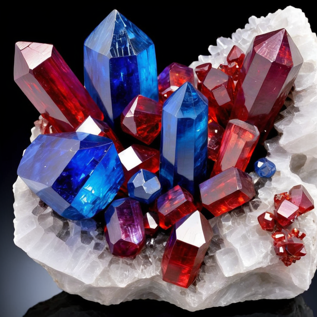 An awe-inspiring cavernous expanse, stretching as far as the eye can see, with walls, ceilings, and floors adorned with a myriad of minerals. The cave should glisten with crystals of varying sizes, shapes, and colors â from deep blues of sapphires, fiery reds of rubies, to the serene clarity of quartz. Stalactites and stalagmites made of minerals should punctuate the scene, and pockets of light should illuminate clusters of gems, making them sparkle. The atmosphere should evoke a sense of wonder and discovery, as if one has stumbled upon a hidden treasure trove. The photograph's quality should be of high resolution, capturing the intricate details and textures of each mineral ,<lora:ggmine:0.55>