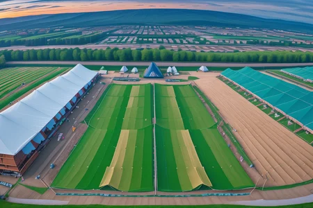 <lora:LCM_LoRA_Weights_SD15:1>,<lora:detail_slider_v4:1.4>,(panorama photo of Tournament Grounds, Expansive field surrounded by wooden bleachers, banners fluttering in the breeze, a raised platform for announcers, colorful tents housing participants, a makeshift armory displaying various weapons,snowy weather,during summer,at midnight:1.7),BREAKE,, landscape photography, vast vistas, natural beauty, dynamic compositions, captivating scenery, immersive, serene