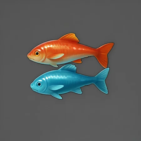 score_9, score_8_up, score_7_up, simple background, no humans, grey background, lots of fish