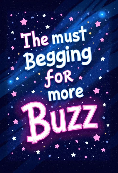 Must expensive outdoor written in galactic letter like it's the must beautiful thing in the world (written 'I'm begging for more Buzz' with letters out of height)