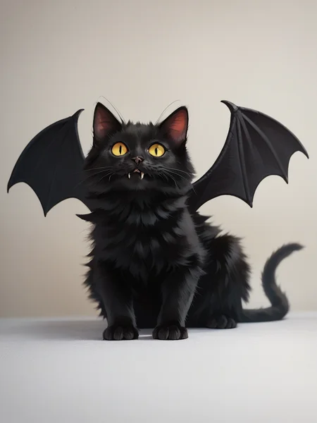 score_9, score_8_up, score_7_up, score_6_up, score_5_up, <lora:catbatXLP:1> catbat, no humans, animal focus, black cat, bat wings, cartoon