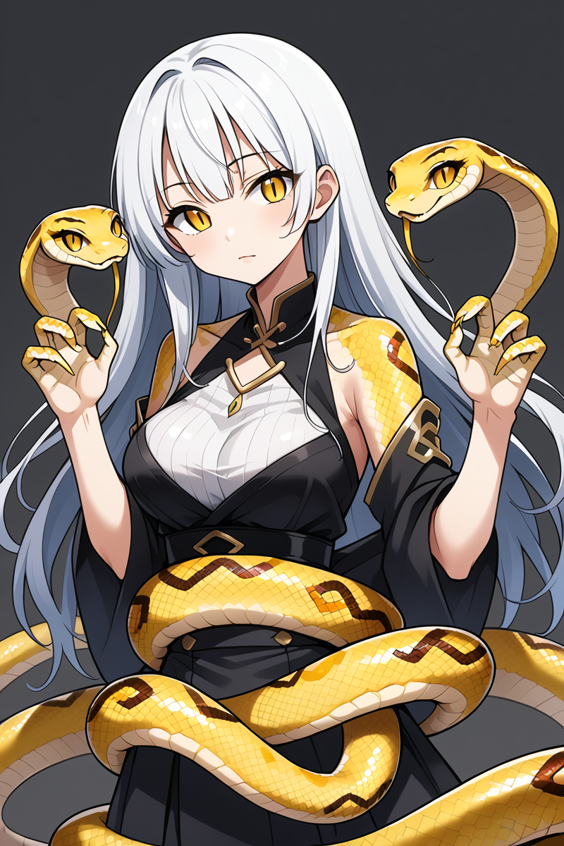 snake_hybrid,source_anime, high quality, highly detailed, 1girl, anime girl, snake girl, snake fingers, snake hands, snake eyes, scales
