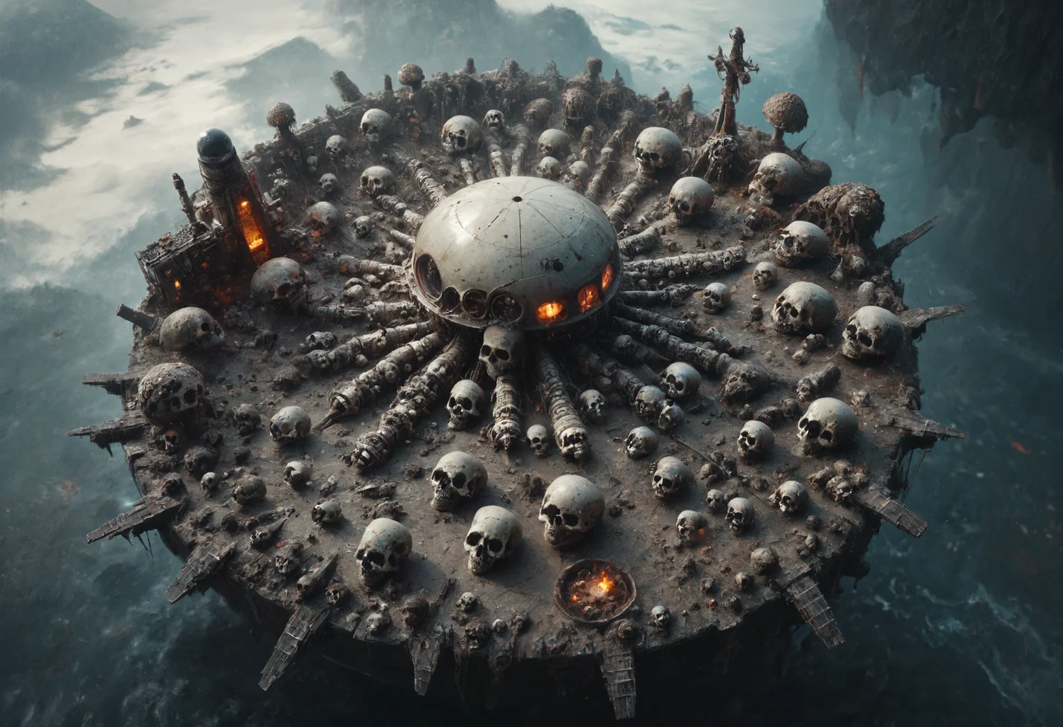 embedding:lazyup7, slimes_skullwm, airship made of skulls, above clouds <lora:Challenge_Winnifier_2025-04:0> <lora:SlimesSkullWM:1>