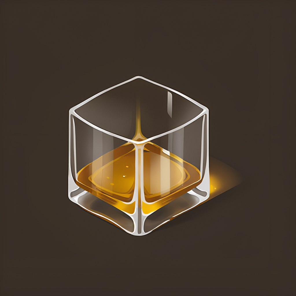 score_9, score_8_up, score_7_up, made of glass, yellow water, glass of yellow water, cast shadow, whiskey glass, transparent, isometric, scratched, solo, simple background, no humans, drink, cubmat, brown background, 1cube  <lora:materials_and_textures_sphere_orb_SDXL:1>