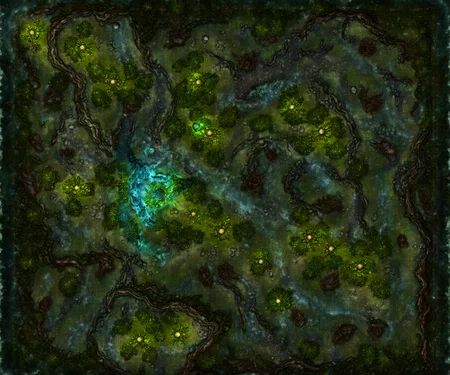 battlemap outdoor enchanted fey grove