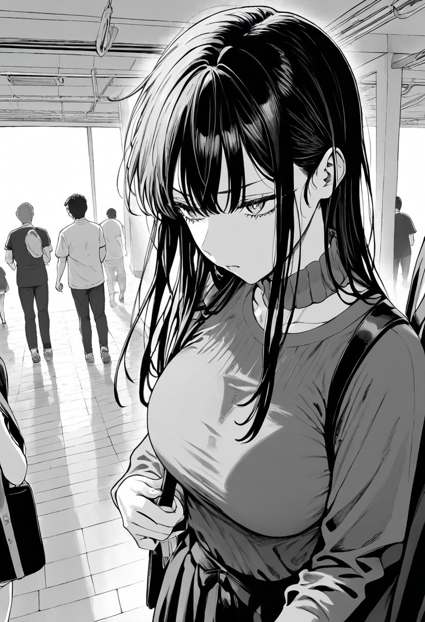 masterpiece, best quality, newest, absurdres, highres, EMPILV1.0, manga, monochrome, greyscale, solo, solo focus,
1boy,