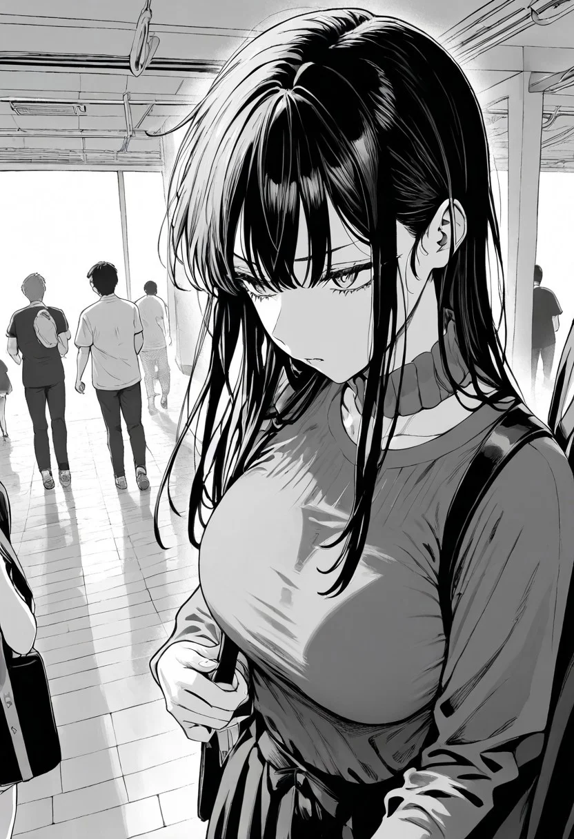 masterpiece, best quality, newest, absurdres, highres, EMPILV1.0, manga, monochrome, greyscale, solo, solo focus,
1boy,
